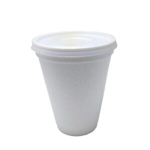 1000 COPOS TÉRMICOS DESCARTÁVEL ISOPOR C/ TAMPA BRANCO 177ML