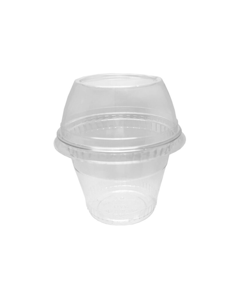 800 POTES/COPOS COM TAMPA BOLHA SEM FURO CRISTAL 250ML G677