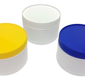 1400 Potes Plásticos Branco De 210ml Vazios Com Tampa Rosca