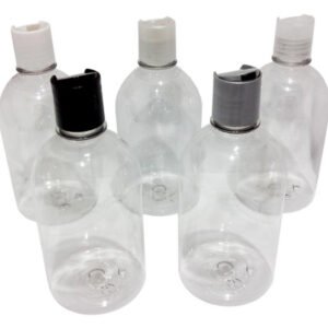678 Frascos Plástico Cristal Pet 500ml C/ Tampa Disktop Sab