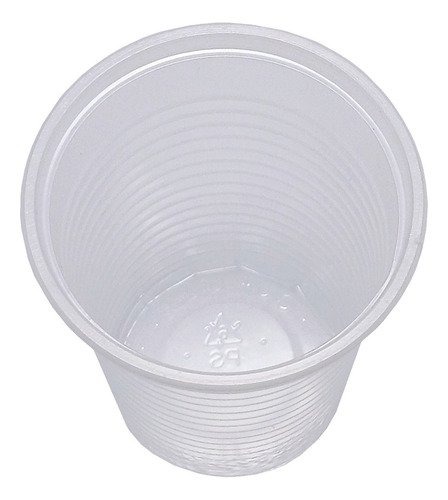 100 Copos Descartáveis Plásticos Ps Estriado Cristal 80ml - Imagem 2