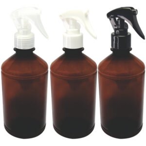 678 Frascos Plástico Âmbar Pet 500ml Válv Mini Gatilho Far