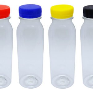 30 Frascos Plástico Cristal Pet 250ml Tampa Rosca Lacre Det