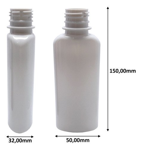2387 Frascos Plástico Branco Pet 140ml Sem Tampas Aro - Imagem 2
