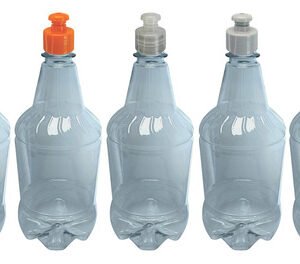 6 Frasco Plástico Cristal Pet 750ml Com Tampa Pushpull Gr2