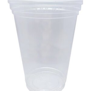 100 Copos Descartáveis Plásticos Liso Pp Cristal 400/440ml