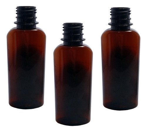 51 Frascos Plástico Ambar Pet 140ml Sem Tampas Aro