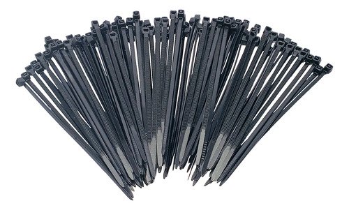 1 Pacote Abraçadeiras De Nylon Preta 2,5x100mm C/ 100 Unid