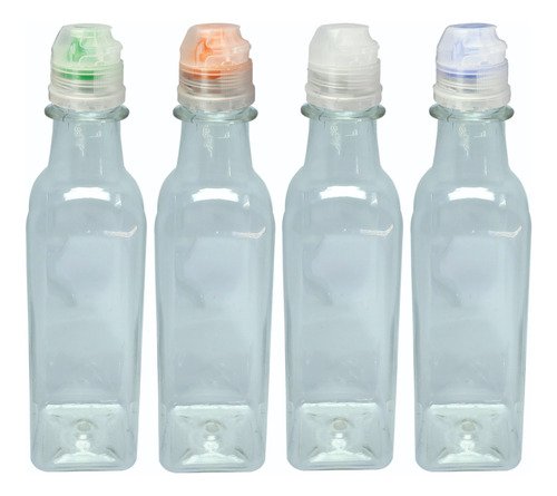 200 Frasco Cristal Pet 250ml Tampa Sport Fliptop Aze - Imagem 2