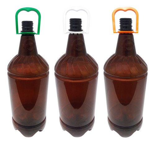 132 Frascos Plástico Âmbar Pet 2l Com Alça 2 Dedos Gr2 - Imagem 2