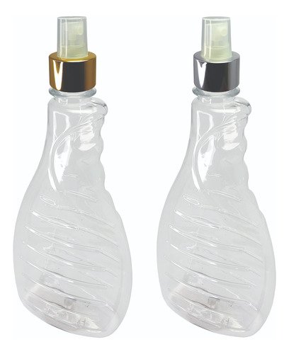 12 Frascos Plástico Cristal Pet 500ml Válvula Spray L Bor