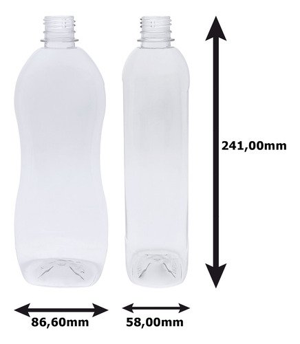 37 Frascos Cristal Pet 750ml Tampa Sport Fliptop Cat - Imagem 6