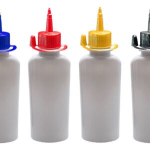 520 Frasco Plástico Branco Pet 140ml C/ Bico Aplicador Aro