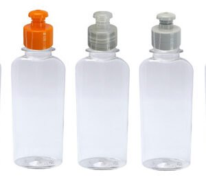 336 Frasco Plástico Cristal Pet 140ml Tampa Pushpull Aro