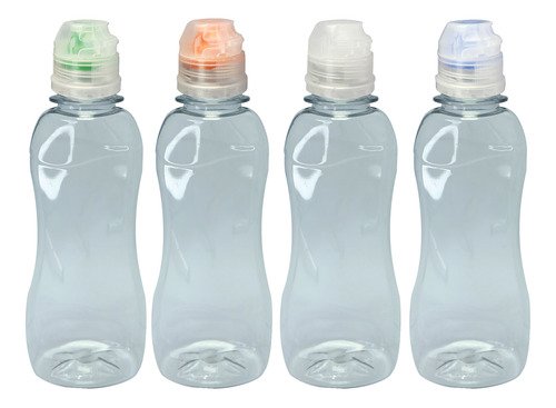 112 Frascos Plástico Cristal 200ml Tampa Sport Fliptop Cat - Imagem 2