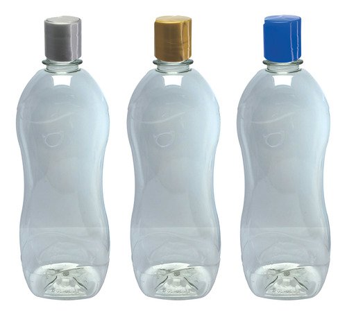 37 Frascos Plástico Cristal Pet 750ml Com Tampa Disktop Cat - Imagem 4