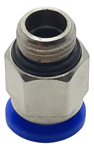 1 Conexão Pneumática Reta Macho Rosca 1/8 X Tubo 6mm - Imagem 2