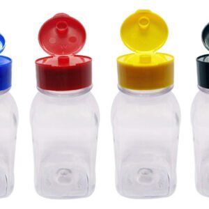 533 Frascos Plástico Cristal Pet 200ml Fliptop C/ Rosca Qua