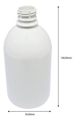 48 Frascos Branco Pet 500ml Tampa Sport Fliptop Sab - Imagem 6