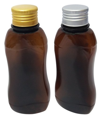 1260 Frascos Plástico Âmbar Pet 200ml Tampa Aluminio S/ Cat