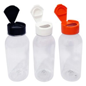 1260 Frasco Plástico Cristal Pet 300ml Tampa Fliptop Cap Det