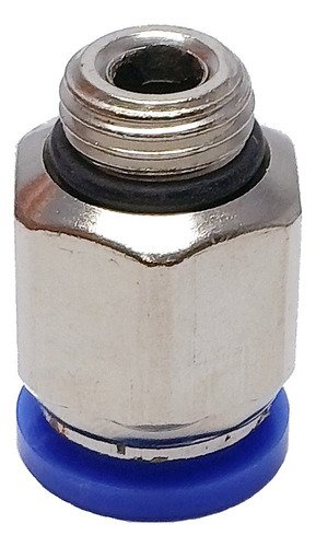 1 Conexão Pneumática Reta Macho Rosca 1/4 X Tubo 12mm - Imagem 2