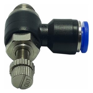 100 Conexão Pneumática Regulador Fluxo Rosca 1/8 X Tubo 6mm