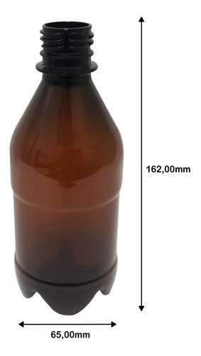 972 Frasco Plástico Âmbar Pet 350ml Tampa Sport Fliptop Agu - Imagem 6