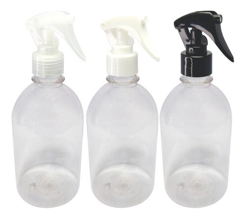 12 Frascos Plásticos Cristal Pet 500ml Válv Mini Gatilho Sab