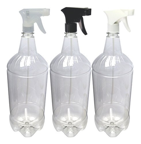 24 Frascos Plásticos Cristal 2l Válvula Gatilho Gr2