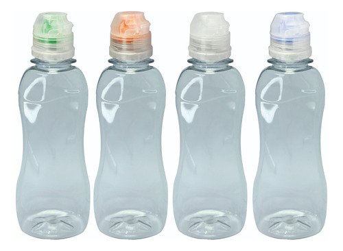 30 Frasco Plástico Cristal 250ml Pet Tampa Sport Fliptop Cat - Imagem 2