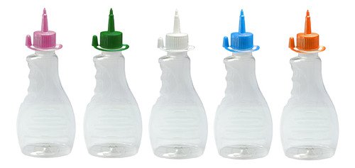 162 Frasco Plástico Cristal Pet 300ml C/ Bico Aplicador Bor - Imagem 2