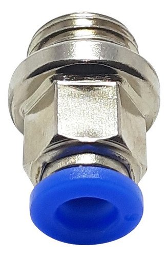 1 Conexão Pneumática Reta Macho Rosca 1/4 X Tubo 6mm - Imagem 4