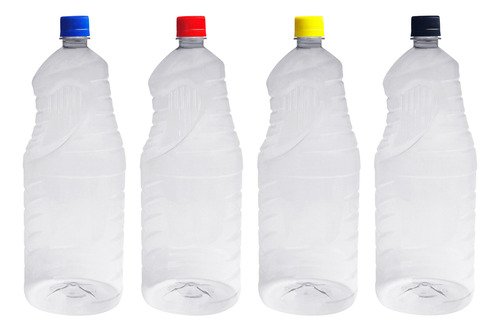 3 Frascos Plástico Cristal Pet De 2l Tampa S Batoque Ama