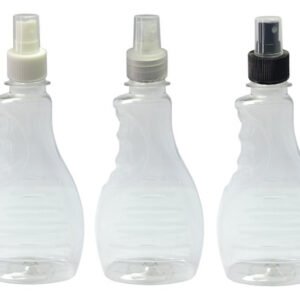 60 Frasco Plástico Cristal Pet 300ml Válvula Spray S Bor