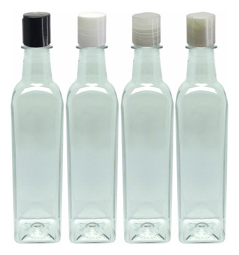 760 Frascos Plástico Cristal Pet 500ml Com Tampa Disktop Aze - Imagem 2