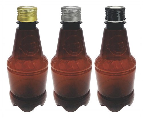 18 Frasco Plástico Âmbar Pet 300ml Tampa Difusor C/ F Gr2