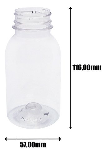 105 Frascos Plástico Cristal Pet 200ml Fliptop C/ Rosca Det - Imagem 7
