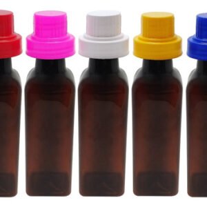 520 Frasco Plástico Âmbar Pet 250ml Tampa Dosadora 30ml Aze