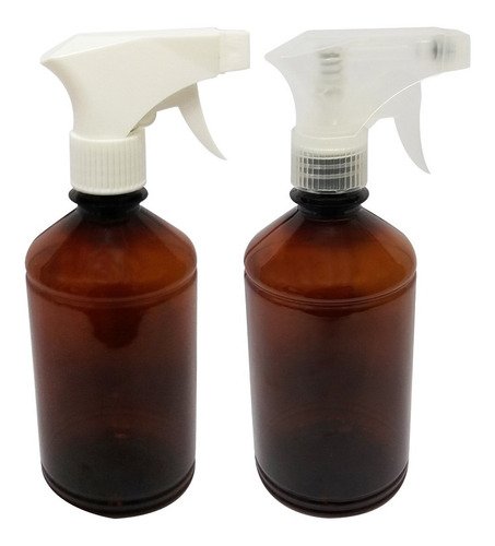 678 Frascos Plásticos Âmbar Pet 500ml Válvula Gatilho Far