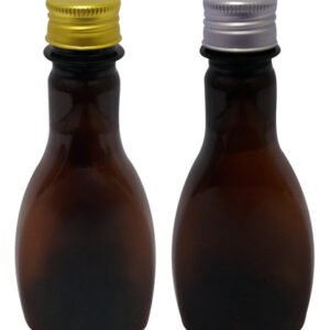 1323 Frascos Plástico Âmbar Pet 200ml Tampa Aluminio S/ Mol