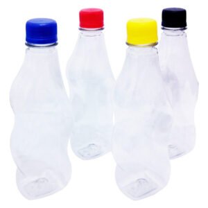 900 Frascos Plástico Cristal Pet 380ml Tampa Rosca Lacre Cat