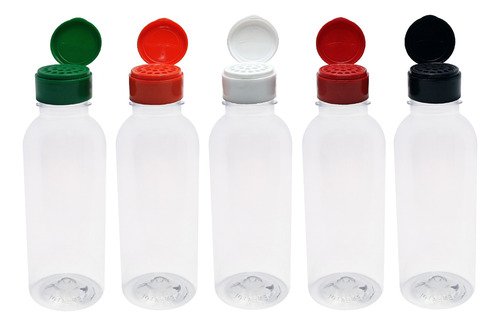 324 Frascos Plástico Cristal Pet 400ml Tampa Peneira Det