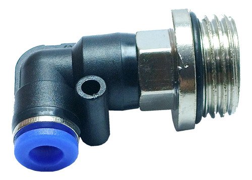 1 Conexão Pneumática Cotovelo Macho Rosca 1/2 X Tubo 6mm - Imagem 3