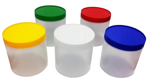 1000 Potes Plásticos Incolor De 350ml P/ Mel Com Tampa Rosca