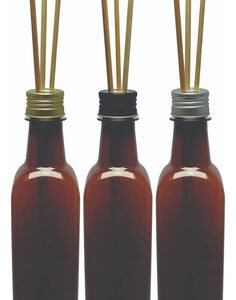 760 Frascos Plástico Âmbar 500ml Tampa Difusor Varetas Aze