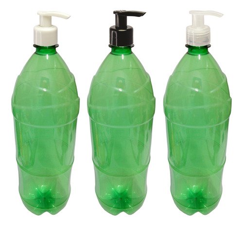 26 Frasco Plástico Verde Pet 2l Com Válvula Bico Pato S Ref
