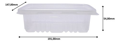 20 Marmita Fitness Incolor Freezer E Micro-ondas 700ml G302 - Imagem 4