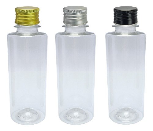 94 Frascos Plástico Cristal Pet 200ml Tampa Alumínio S Cos