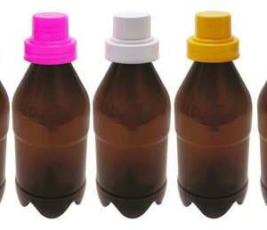 306 Frasco Plástico Ambar Pet 350ml Tampa Dosadora 30ml Agu